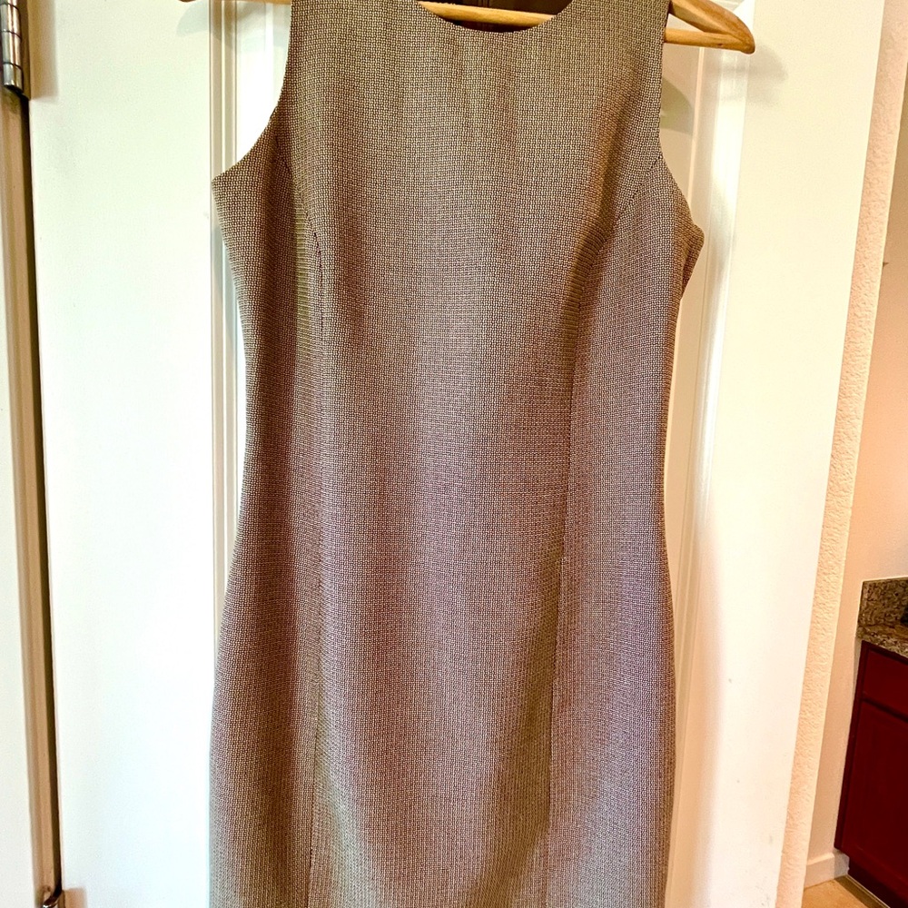 Georgiou Studio Sleeveless Midi Dress Lined Premium Brown Size 4 MSRP $149